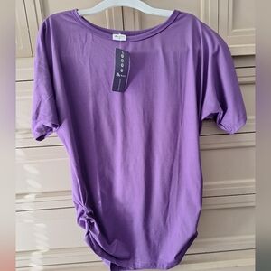 Misifi Purple Short Sleeve Top Size M